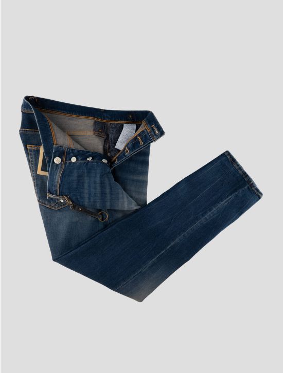 Incotex Blue Cotton Ea Pants 2