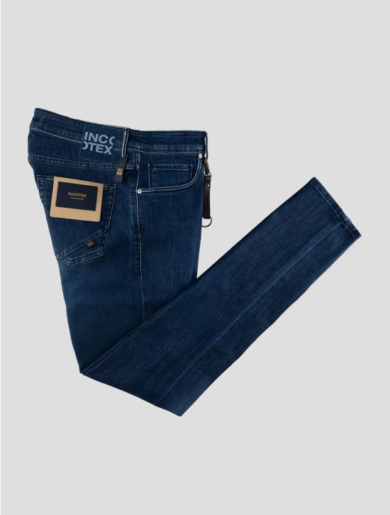 Incotex Blue Cotton Viscose Jeans 1