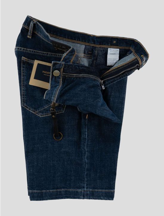 Incotex Blue Cotton Ea Short Pant 2