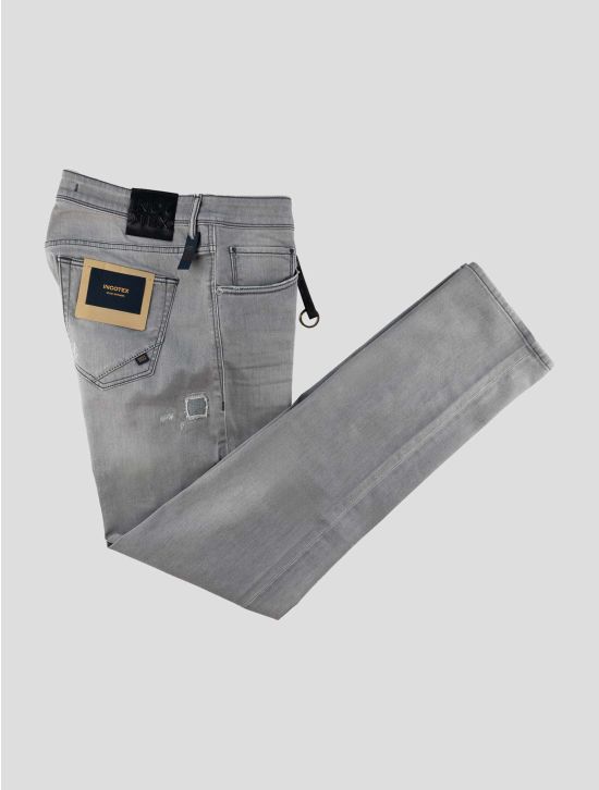 Incotex Gray Cotton Ea Jeans 1
