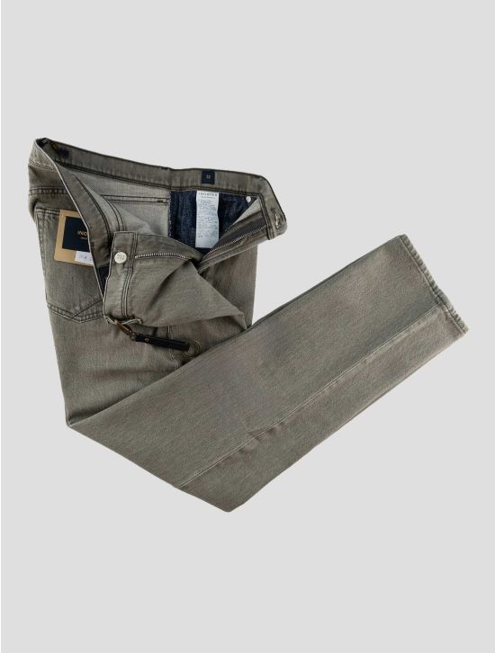 Incotex Gray Green Cotton Ea Jeans 2