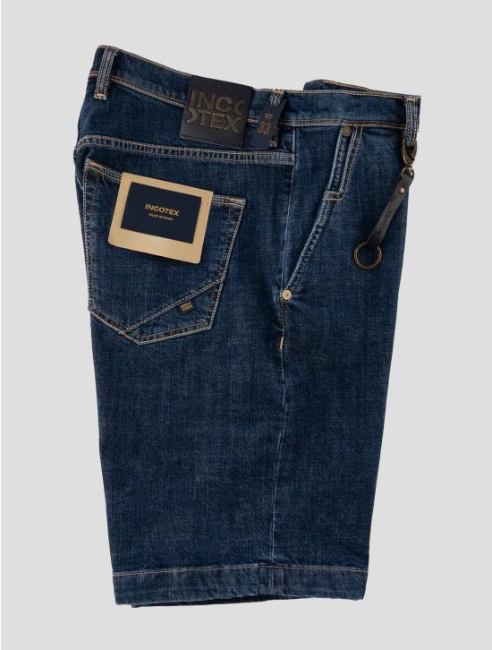 Incotex Blue Cotton Ea Short Pants 1