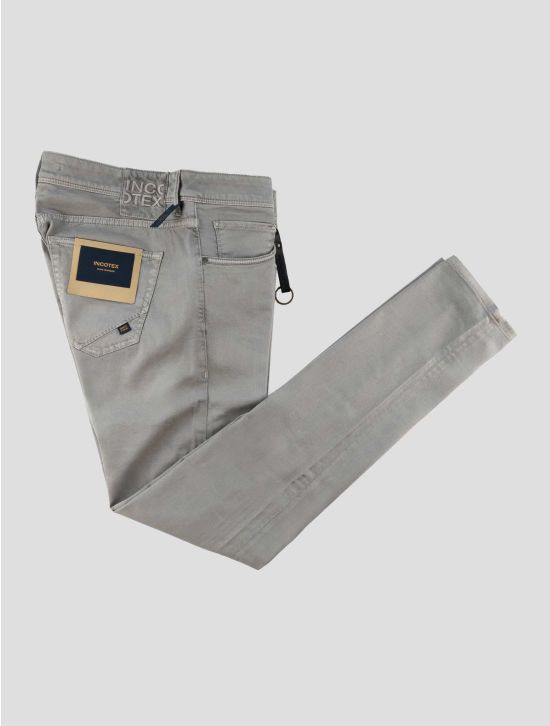 Incotex Gray Cotton Lyocell Ea Jeans 1