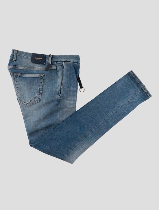 Incotex Blue Cotton Els Ea Pants Mod. Jeans 1