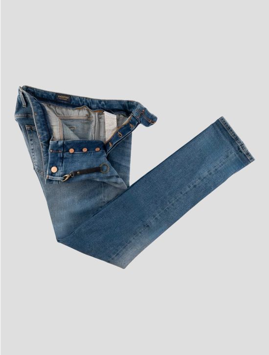 Incotex Blue Cotton Els Ea Pants Mod. Jeans 2