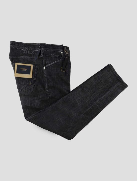 Incotex Dark Gray Cotton Ea Jeans 1
