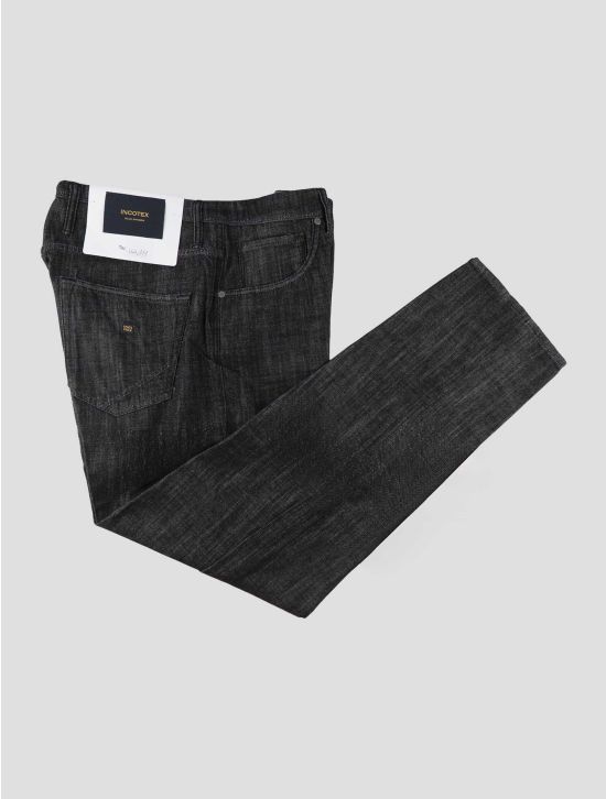 Incotex Dark Gray Cotton Jeans 1
