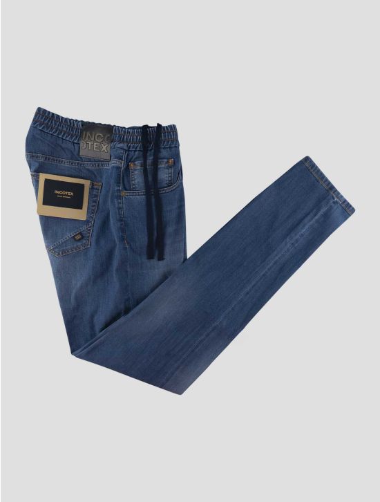 Incotex Blue Cotton Viscose Pl Ea Jeans 1