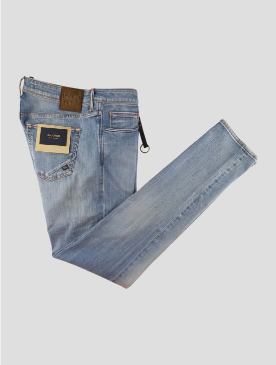 Incotex Light Blue Cotton Pl Ea Jeans 1