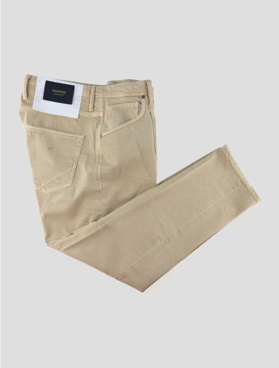 Incotex Beige Cotton Ea Jeans 1
