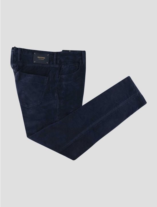 Incotex Blue Navy Cotton Ea Jeans 1