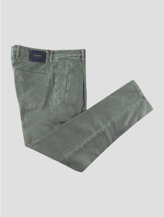 Incotex Green Cotton Ea Pants 1