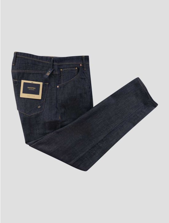 Incotex Blue Cotton Linen Jeans 1
