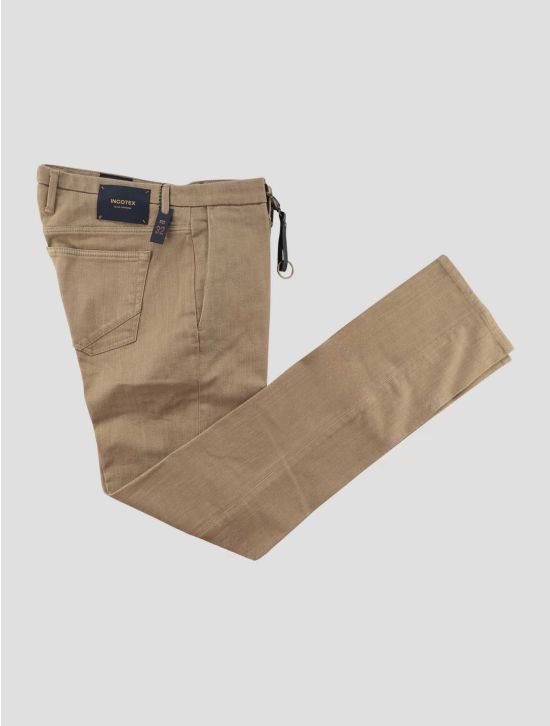 Incotex Beige Cotton Ea Pants 1