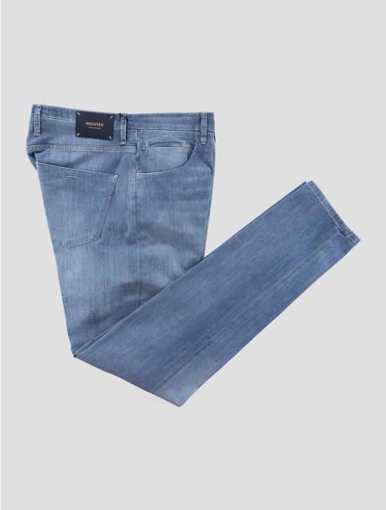 Incotex Blue Cotton Viscose Pl Ea Jeans 1