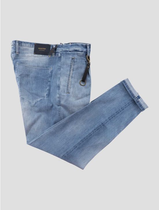 Incotex Light Blue Cotton Els Ea Pants Mod.Jeans 1