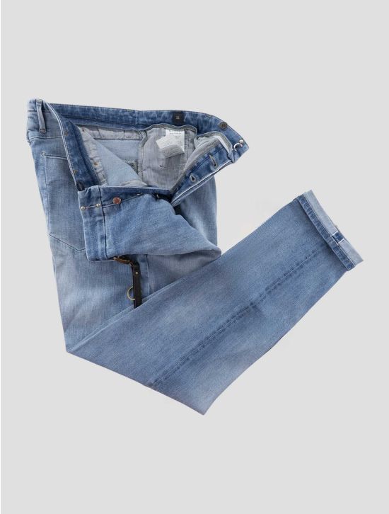 Incotex Light Blue Cotton Els Ea Pants Mod.Jeans 2