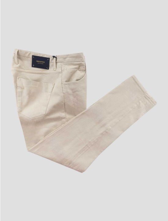Incotex Beige Cotton Ea Jeans 1