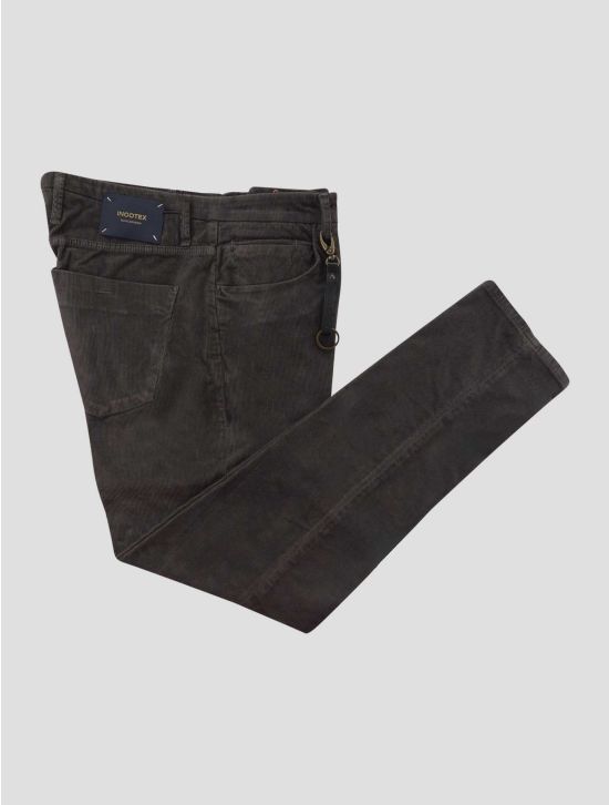 Incotex Brown Cotton Ea Velvet Jeans 1