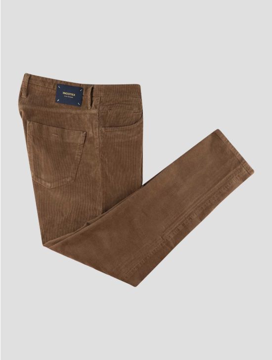 Incotex Brown Cotton Ea Velvet Jeans 1