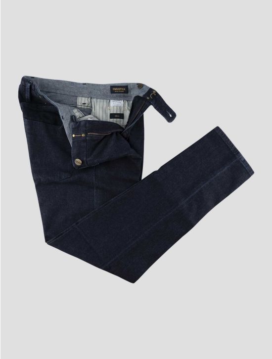 Incotex Dark Blue Cotton Cashmere Ea Jeans 2