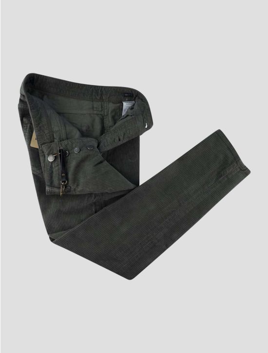 Incotex Gray Green Cotton Ea Velvet Jeans 2