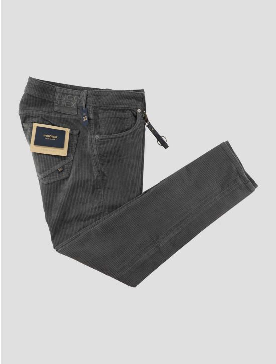 Incotex Gray Green Cotton Ea Jeans 1