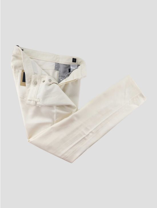 Incotex White Virgin Wool Cotton Ea Jeans 2