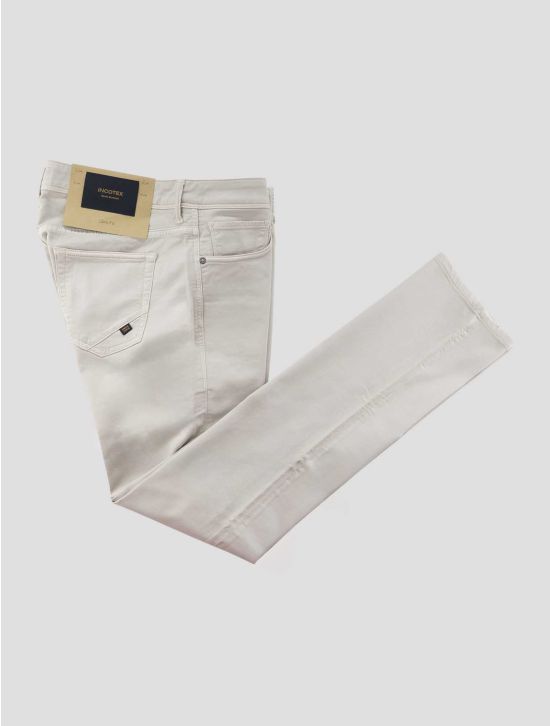 Incotex Light Beige Cotton Ea Jeans 1
