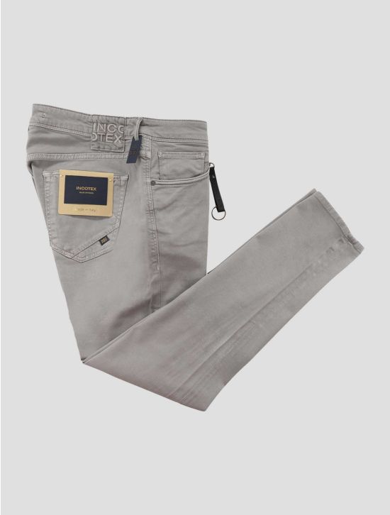 Incotex Gray Cotton Lyocell Ea Jeans 1