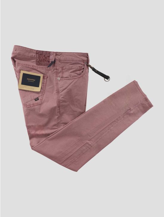 Incotex Pink Lyocell Cotton Ea Jeans 1