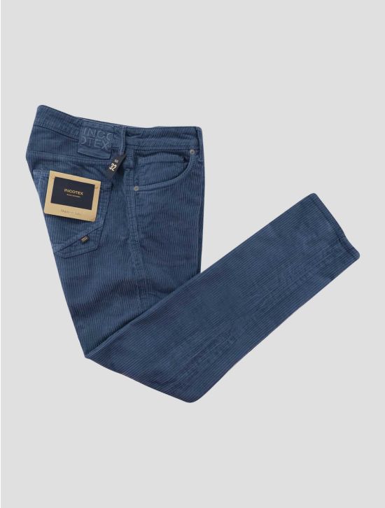 Incotex Blue Cotton Ea Velvet Jeans 1
