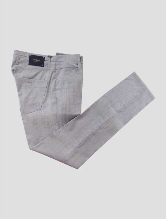 Incotex Gray Virgin Wool Ea Pants Mod.Jeans 1