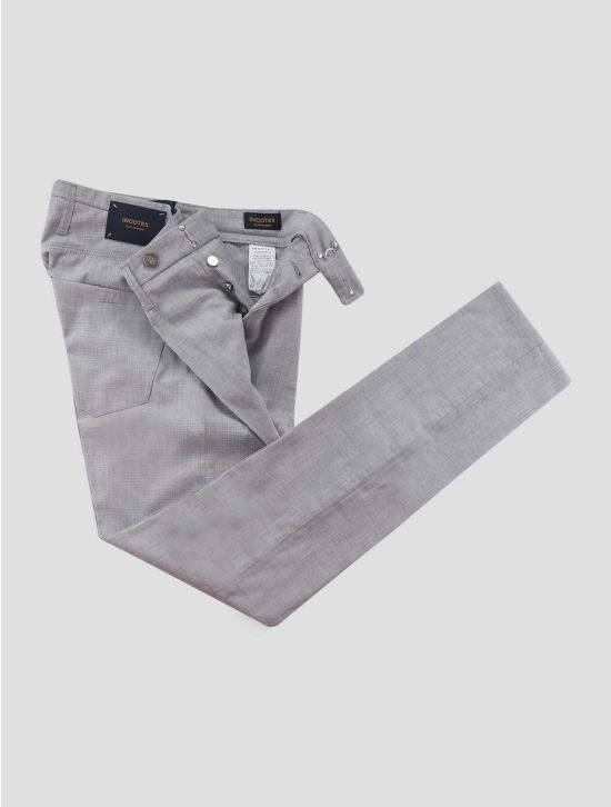 Incotex Gray Virgin Wool Ea Pants Mod.Jeans 2