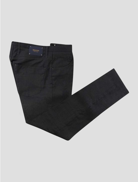 Incotex Dark Gray Virgin Wool Ea Jeans 1