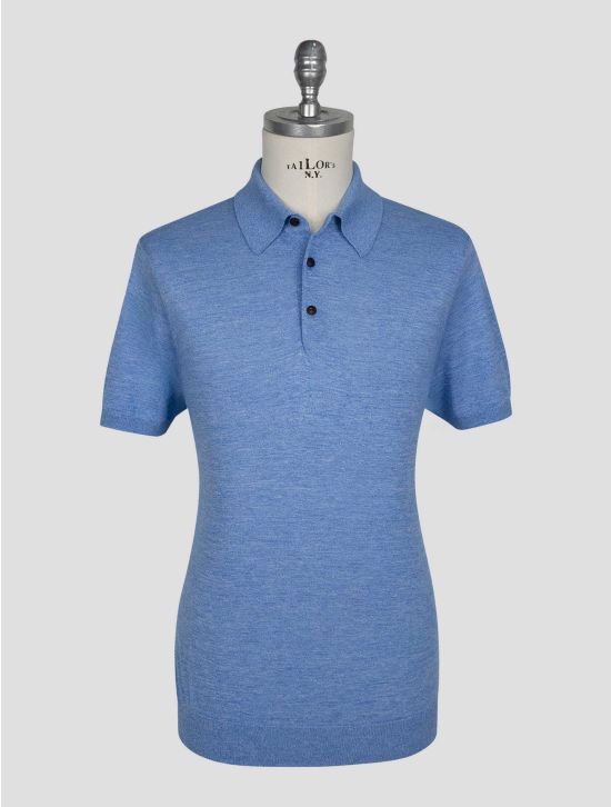 Kiton Light Blue Cotton Polo 1