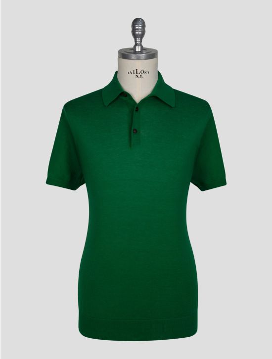 Kiton Green Cotton Polo 1
