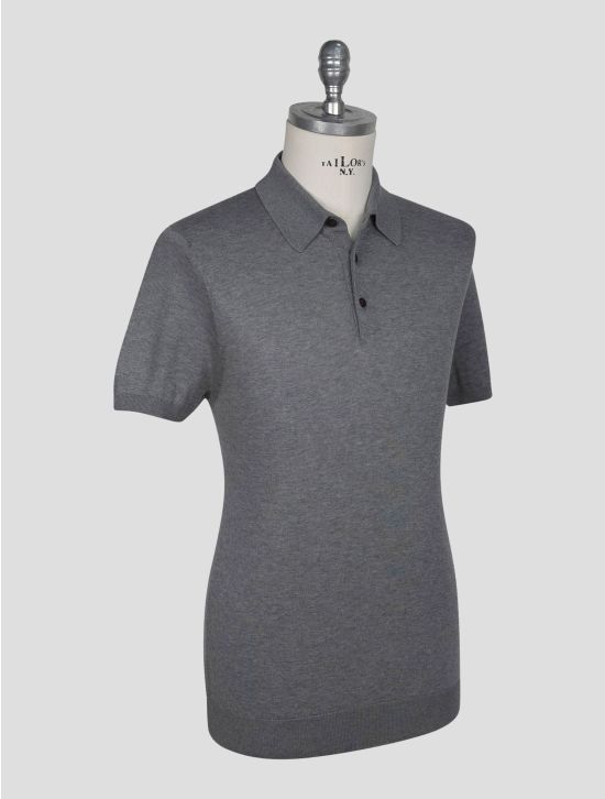 Kiton Gray Cotton Polo 2