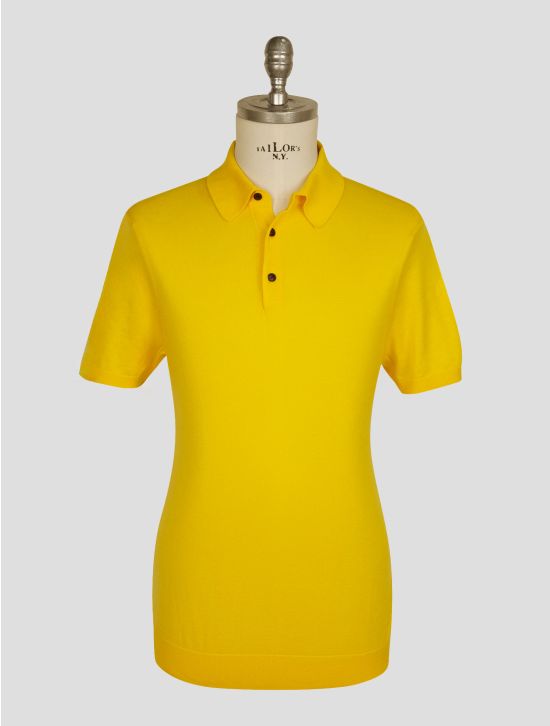 Kiton Yellow Cotton Polo 1