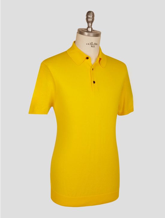 Kiton Yellow Cotton Polo 2