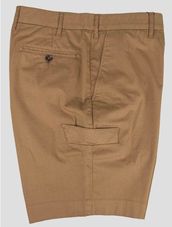 Isaia Beige Cotton Ea Short Pants 1
