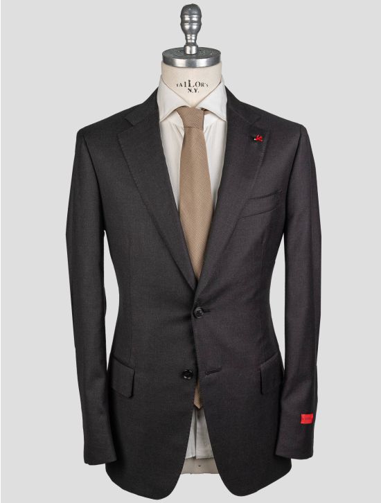 Isaia Dark Gray Wool Suit 1