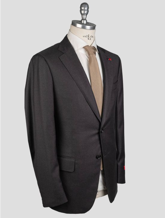 Isaia Dark Gray Wool Suit 2