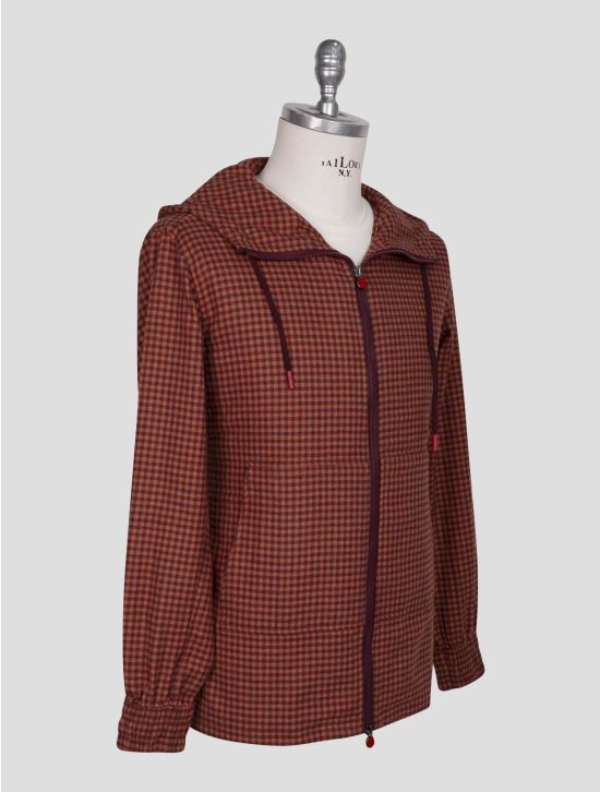 Kiton Orange Purple Cotton Shirt Umbi 2