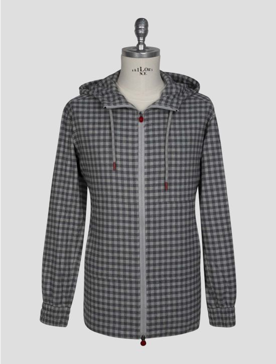 Kiton Gray Cotton Shirt Umbi 1