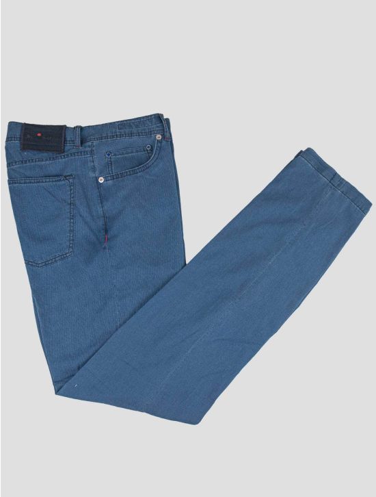 Kiton Light Blue Cotton Ea Jeans 1