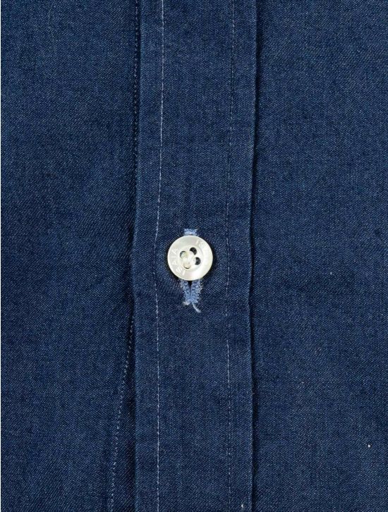 Isaia Blue Cotton Shirt 2