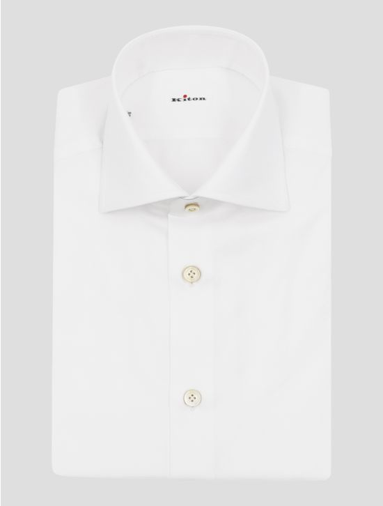 Kiton White Cotton Shirt 1