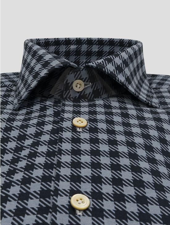 Kiton Blue Dark Blue Linen Shirt 2