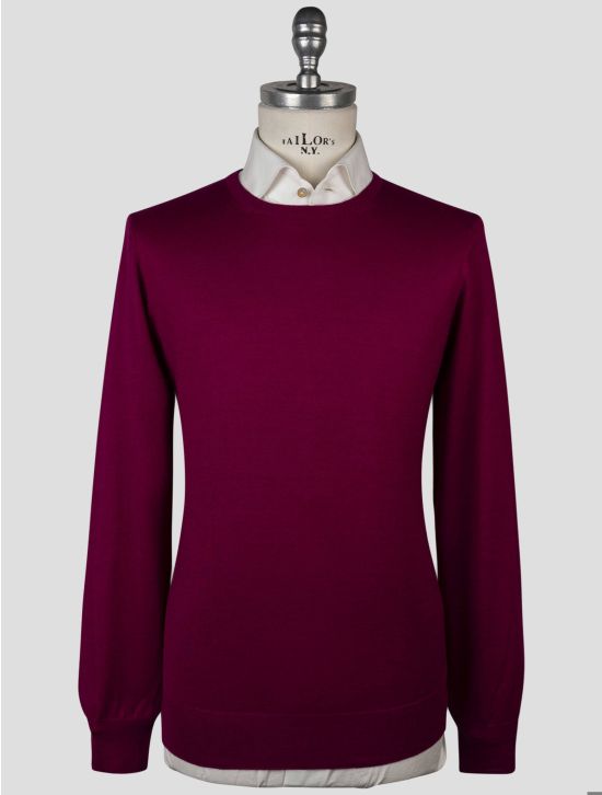 Gran Sasso Gran Sasso Fuchsia Cashmere Silk Sweater Crewneck Fuchsia 000